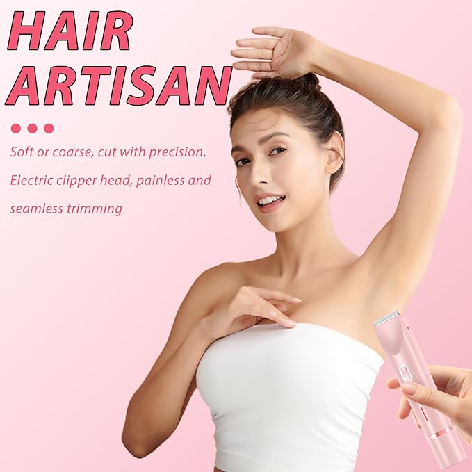 2025 New Electric Womens Shaver, 2-in-1 Women's Body Shaver, Bikini Electric Razor, Wet and Dry Use Body Trimmer for Home (Purple)