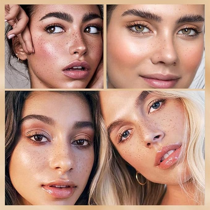 Freckle Pen 4 Colors Natural Freckle Pen Fake Freckle Pen Waterproof Long Lasting Soft Spots Natural Relaxing Sun Makeup (Chestnut)