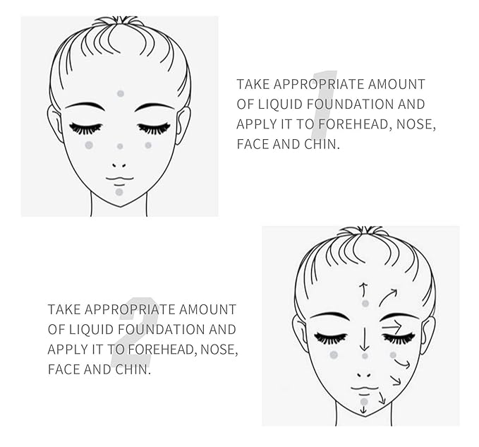 2 Pack PHOERA Foundation 102# Nude and 103# Warm Peach, Flawless Soft Matte Liquid Foundation,24 HR Full Coverage Mattle Oil-Control Foundation Makeup.