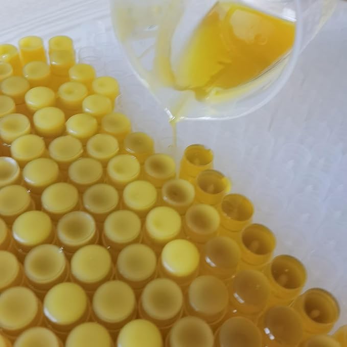 2PCS Handmade Plant lip balm Pink Lips Serum Brighten Dark Lips Bleaching Essence Lip Balm Repair Fine Lines Brighten Moisture Exfoliator Lip Care (Yellow)