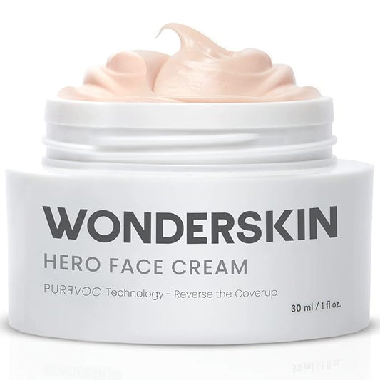 Wonderskin Purevoc Hero Face Cream, Anti Wrinkle Moisturizing Face Cream, Hydrating Face Moisturizer for Women & Men, Anti Aging Face Moisturizer, Daily Facial Moisturizer for Dry Skin