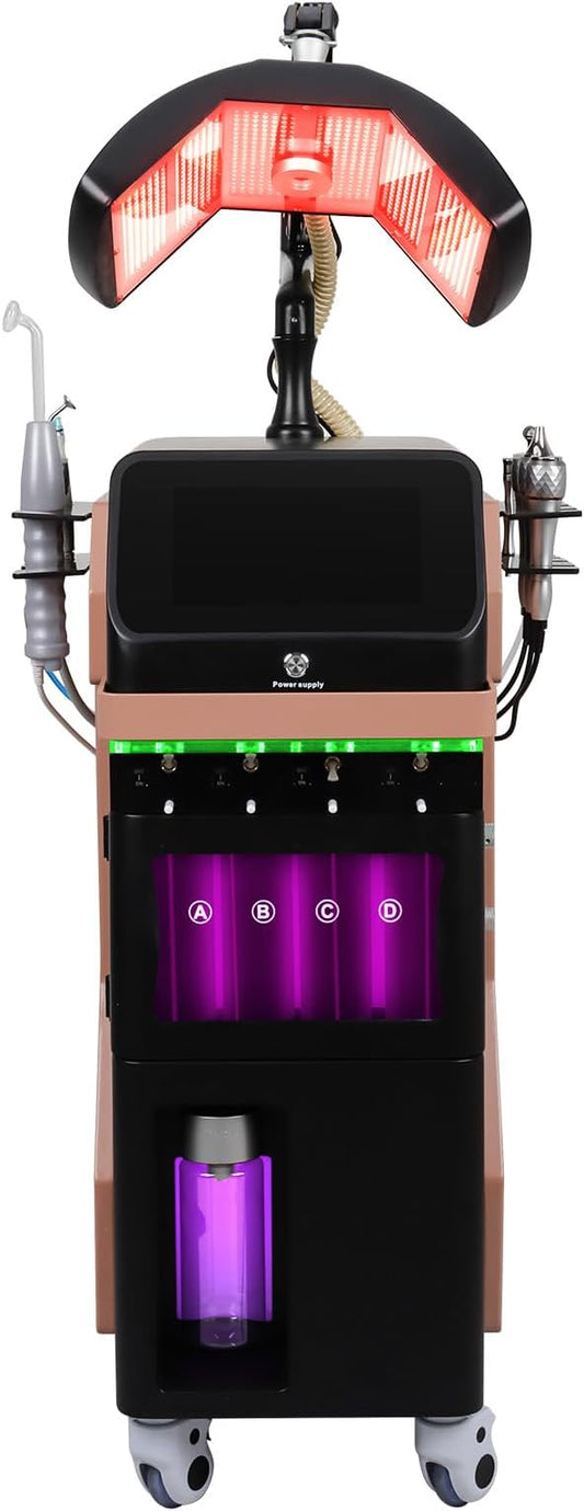 8IN1 Skincare Multi-Functional LCD Touch Screen Hydro System Device