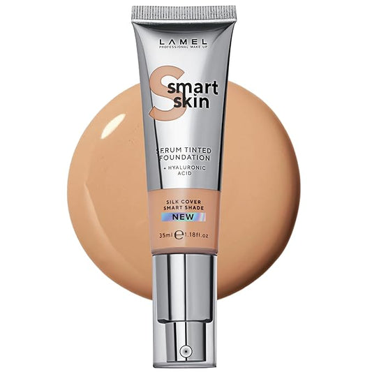 Lamel- Smart Skin Serum Tinted Foundation - 405 Latte | Smoothens skin | Weightless texture| Blurs pores | All-day wear | 35ml