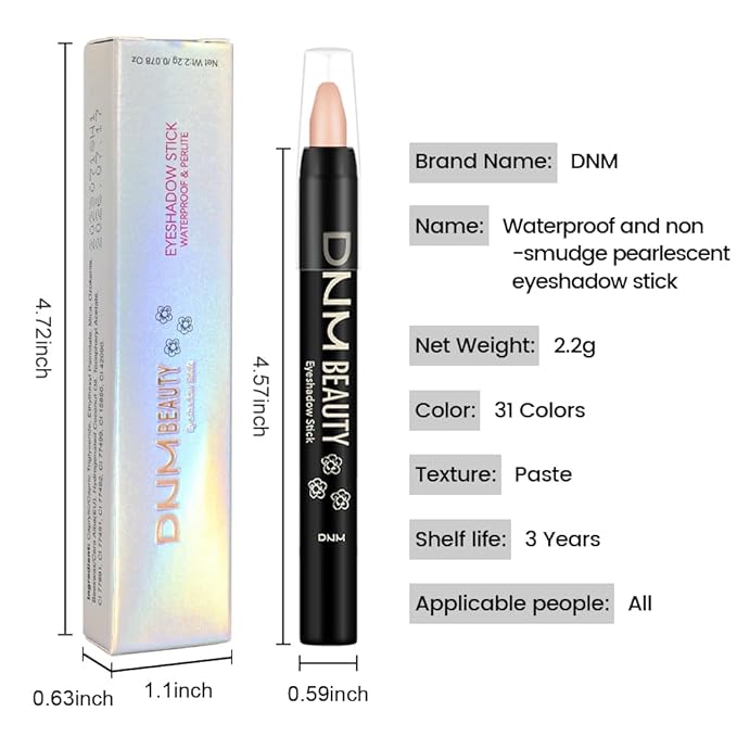 Kaely Cream Eye Shadow Sticks, Clay Matte Eyeliner Pencil Eyeshadow Palette Makeup, Eye Highlighter Brightener Stick for Older Women Waterproof Pigmented, sombras para ojos, New-68