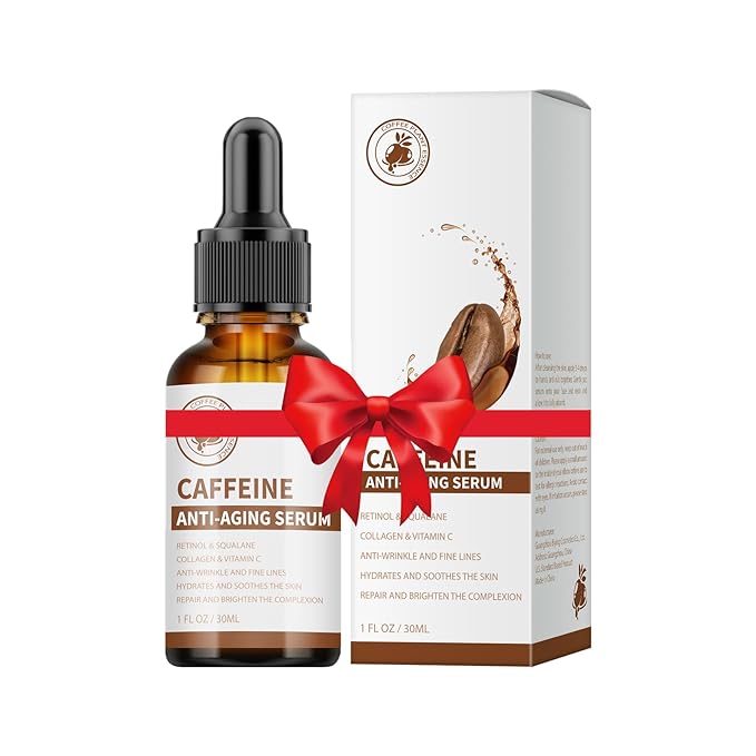 Caffeine Eye Serum Under Eye Treatment Serum for Moisturizing Anti-Aging Brightening Eye Serum, Caffeine Eye Cream for Wrinkles, Dark Spots and Dark Circles Beauty Skin Care