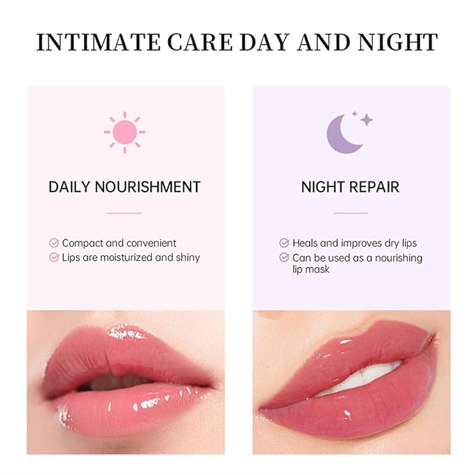 6 Color Hydrating Lip Butter Balm, Moisturizing Lip Repair, Lightweight Nourished Lip Glossy Christmas for Women (04 Poppy)