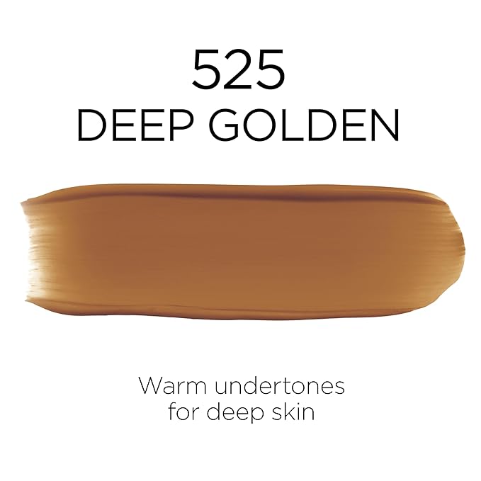 L'Oreal Paris Makeup Infallible Up to 32 Hour Fresh Wear Lightweight Foundation, 525 Deep Golden, 1 Fl Oz, Packaging May Vary