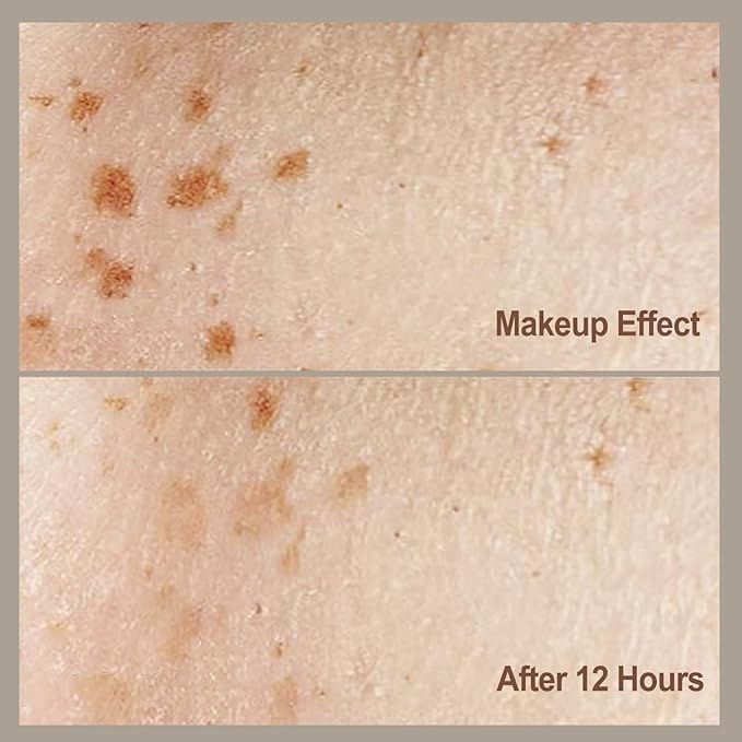 Freckle Stamp Natural Like Freckle Pen Makeup Fake Freckles Cushion Waterproof Long Lasting Quick Dry, Get Sun-kissed Stars Makeup Freckle in One Press, Chestnut, 15g