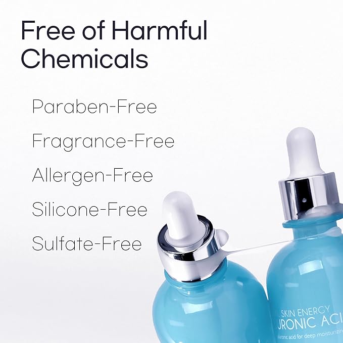 MIZON Hyaluronic Acid 100 Serum – Pure Hyaluronic Acid for Deep Hydration, Plumping & Skin Barrier Support – Lightweight K-Beauty Ampoule for Glass Skin Glow (1.01 fl. oz)