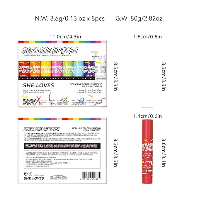 8PCS Tinted Lip Balm with Vaseline, 8 Colored Lip Balm Set, Natural Plumping Lip Balm Pack, Girls’ PH Lip Balm Bulk, Small Gifts Lipstick Sets For Women, Hydrating Lip Tint Balm, Soft Chap Sticks Pack