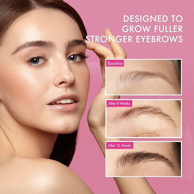 Eyebrow Growth Serum for Women & Men – Natural Brow Enhancing Serum to Grow Thicker, Fuller Brows Fast – Nourishing Eyebrow Hair Growth - 0.17 fl oz