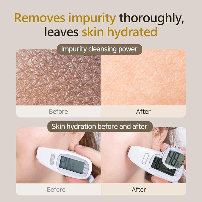 Rice Mask Cleanser 6.76 fl oz - Glow-Boosting & Hydrating Face Wash with Jeju Rice & Natto Gum, Gentle Exfoliating Daily Foam Cleanser, Deep Pore Cleansing, Non-Irritating- Korean Skin Care