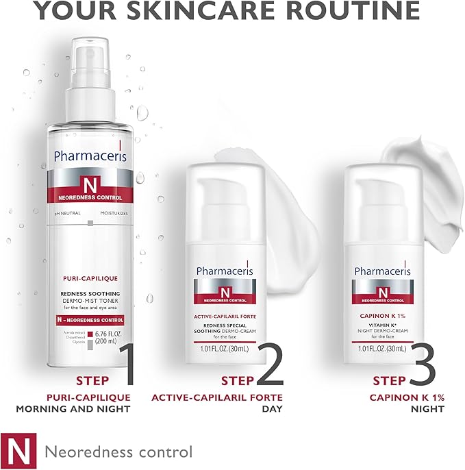 Redness Soothing Mist Toner, Facial Toner, Face Mist, Helps Soothe Redness, Hydrate, Even Skin Tone, for Sensitive & Red Skin, Alcohol-Free, pH Balanced Face Toner, Puri-CAPILIQUE