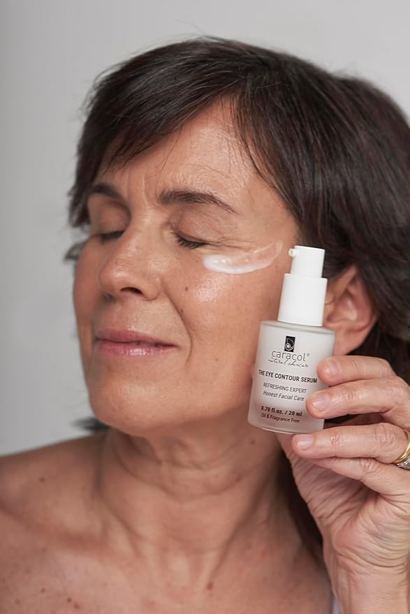 Revitalizing Eye Serum w/Snail Secretion Filtrate, Vitamin E, Chamomile & Aloe Vera - Under Eye Care for Moisturizing and Hydrating - No Parabens & No Sulfates (0.70 fl. oz)