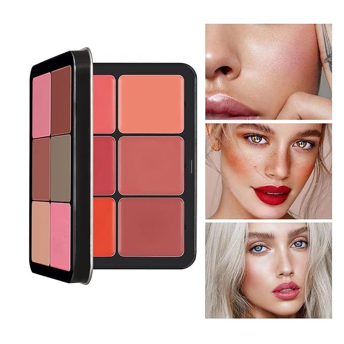 12 Color Concealer Palette & 12 Colors Blush Palette,Full Coverage Makeup,Corrector for Under Eye Dark Circles and Highlight Blush Palette Face Cosmetics Makeup
