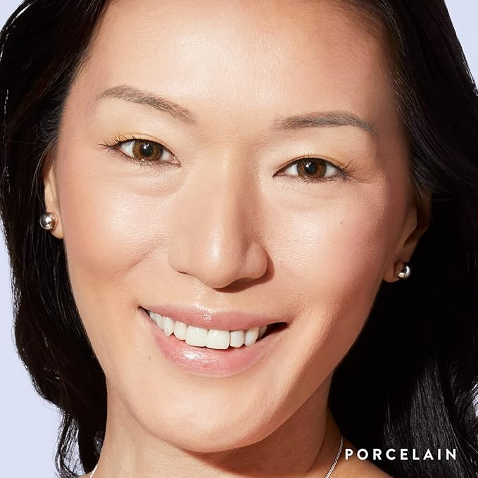 LAURA GELLER NEW YORK Baked Balance-n-Brighten Foundation with Kabuki Brush Makeup Set, Porcelain