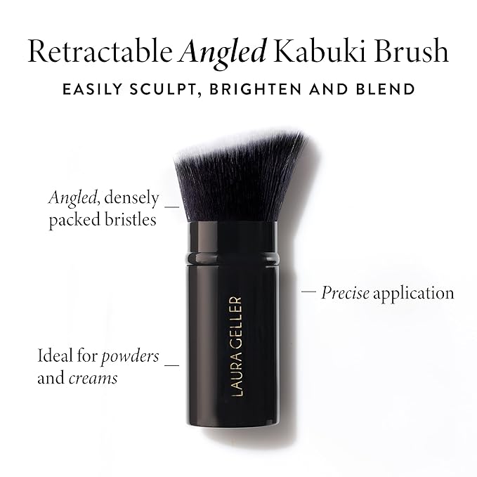 LAURA GELLER NEW YORK Baked Balance-n-Brighten Foundation with Kabuki Brush Makeup Set, Light