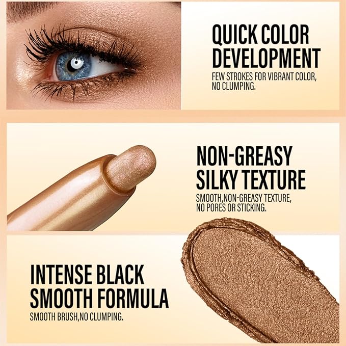 Jolilab Eyeshadow Stick Set, 8 Colors Matte Professional Bright-Colored Contouring and Highlight Stick, Cream Waterproof Long Lasting High Pigmented Eye Shadow. (2, 18-21)