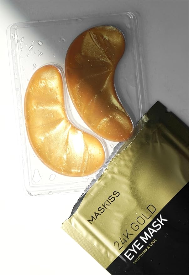 24k Gold Under Eye Patches (30 Pairs), eye mask, Collagen Skin Care Products, Eye Patches for Puffy Eyes, eye masks for dark circles and puffiness