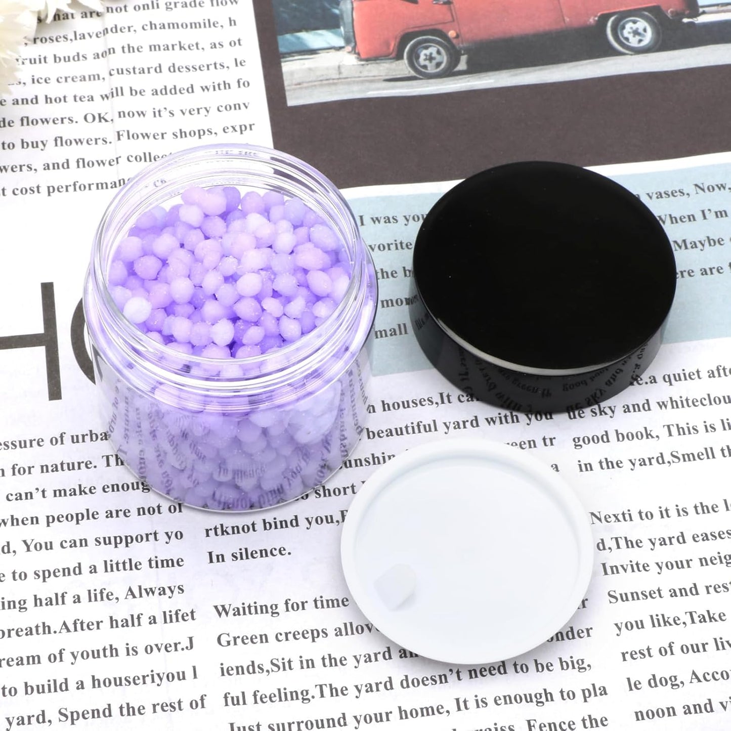 8 Pack 2oz Plastic Containers with Lids, Jars with Lids, Great for storing,lip balms, creams, ointments, cosmetics, samples