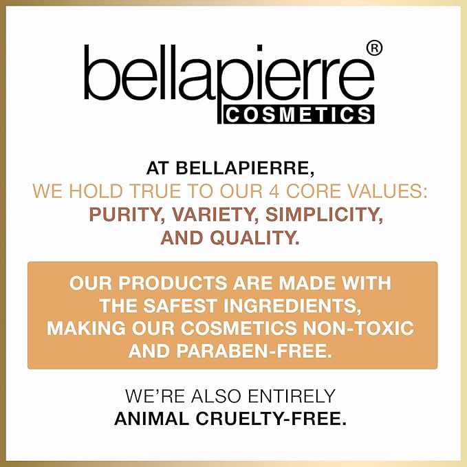 bellapierre Mineral Foundation SPF 15 - Loose Powder Foundation | Vegan & Cruelty Free Natural Makeup | Full Coverage Matte Finish | Hypoallergenic | Oil & Talc Free - 0.32 Oz - Honey