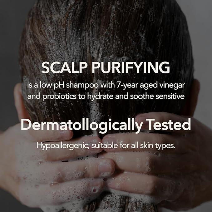 107 Clarifying Shampoo - Purifying Shampoo for Build Up, Dirt, Oil, Itchy, Dry Scalp – Fermented Vinegar & Ginseng for Refreshed & Revitalized Scalp - Paraben, Phthalate and Sulfate Free (16.9 oz)