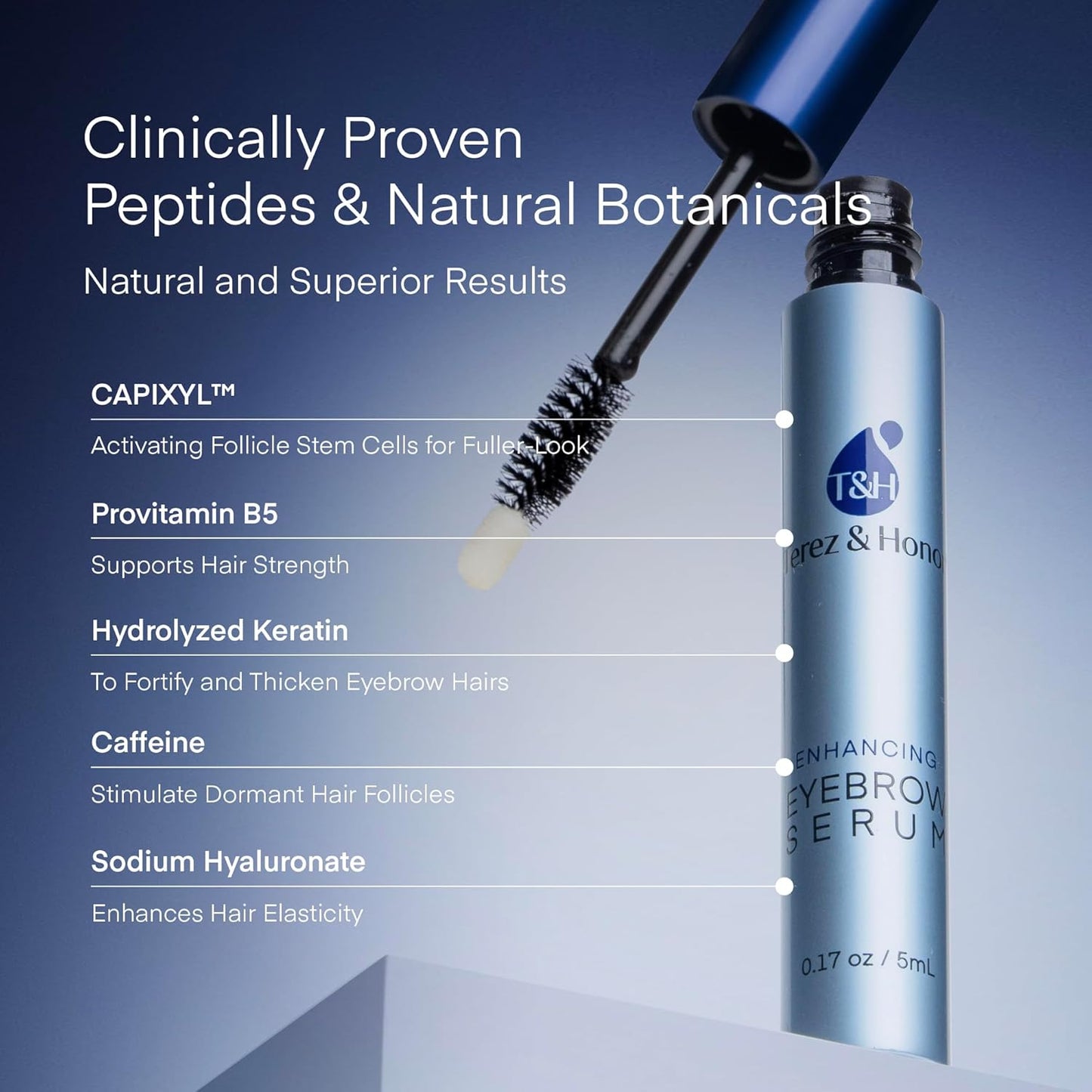 Natural Eyelash Serum with Eyebrow Serum Set - Boost Eyelash Growth Enhancer for Longer, Thicker, Fuller-Looking Lashes and Brows - Gentle & Effective Formular [3 mL + 5mL]