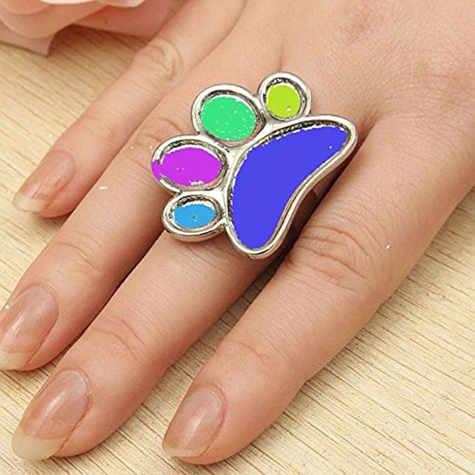 2 Pieces Mini Nail Art Polish Holder Nail Art Palette Rings Nail Palette Finger Rings
