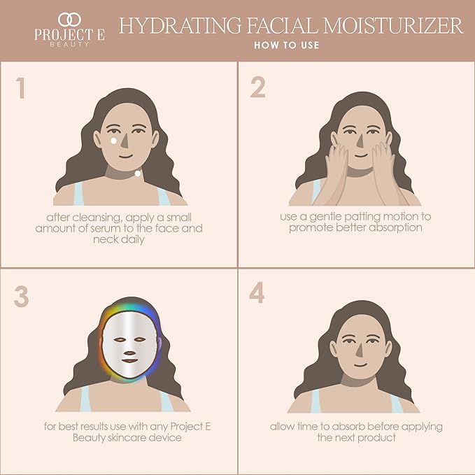 Project E Beauty Nourishing Facial Moisturizer Anti-Aging Skincare| Daily Hydration | For Face And Neck | Smooths & Softens Skin | Reduces Wrinkles & Fine Lines | For Day & Night Use | 50g