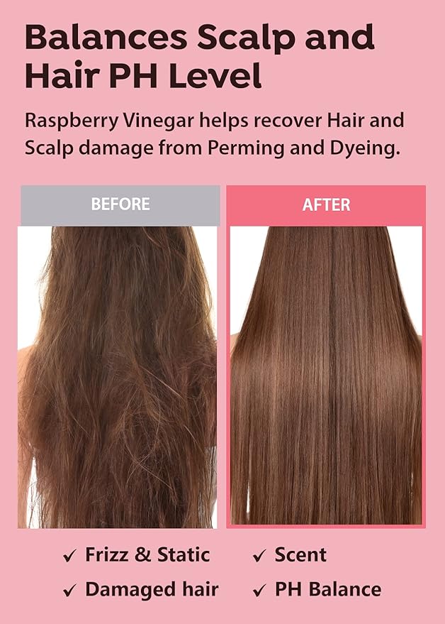 A'PIEU RASPBERRY VINEGAR HAIR MIST (3.55 fl oz) Scalp Hair Care Mist, Hair Perfume, Frizz-free, Refreshing Floral Scent All Day, Non-sticky