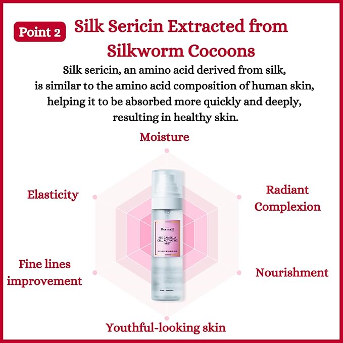 [DermaFi] Red Camellia Cell Activating Mist Facial Toner Spray (3.38 fl oz/100ml)