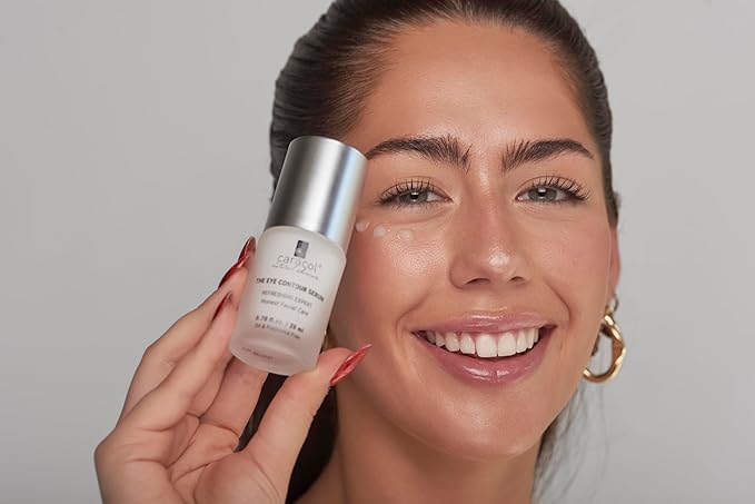 Revitalizing Eye Serum w/Snail Secretion Filtrate, Vitamin E, Chamomile & Aloe Vera - Under Eye Care for Moisturizing and Hydrating - No Parabens & No Sulfates (0.70 fl. oz)