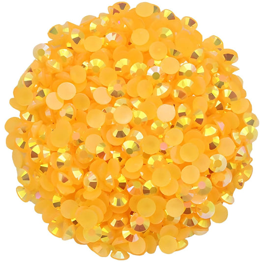 1440 Pcs SS20 5mm Flatback Rhinestones for Nails Art Crafts Glitter Round Shine Gems AB Crystals DIY Clothes Shoes （Orange Red AB）