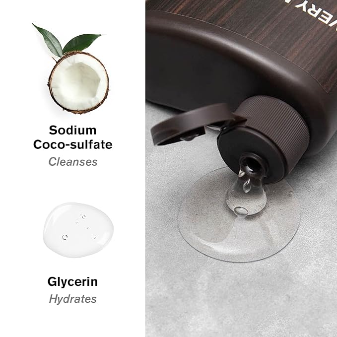 Every Man Jack Amber + Sandalwood Mens Body Wash for All Skin Types - Cleanse, Hydrate, and Smell Great - Free of Parabens, Phtalates, and Dyes - 33.8 fl oz (2 Pack)