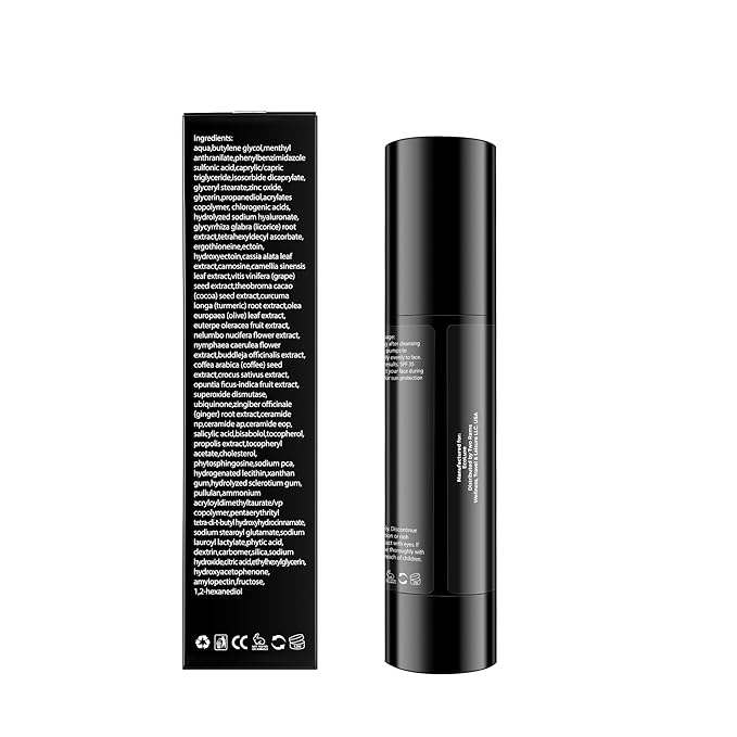 Vitamin C & Propolis Serum with SPF 35 – Daily Defense Brightening & Hydrating Antioxidant Face Serum for Sensitive Skin, Anti-Aging & Sun Protection