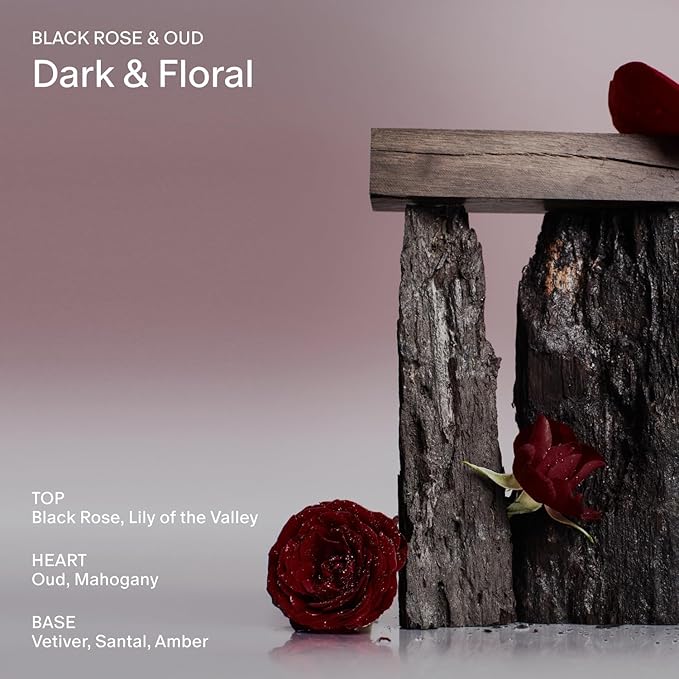 Salt & Stone Body Wash with Antioxidants for Deep Moisture | For Women & Men, Sulfate, Paraben, & Dye Free, Leaving Skin Soft and Hydrated | Black Rose & Oud 32 fl oz