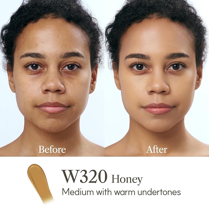 THE FACE SHOP Ink Lasting Liquid Foundation, Full Coverage, 72‑Hour Wear Semi‑Matte Finish, Makeup with Bakuchiol, C410 Gingerbread, 0.84 Fl. Oz.