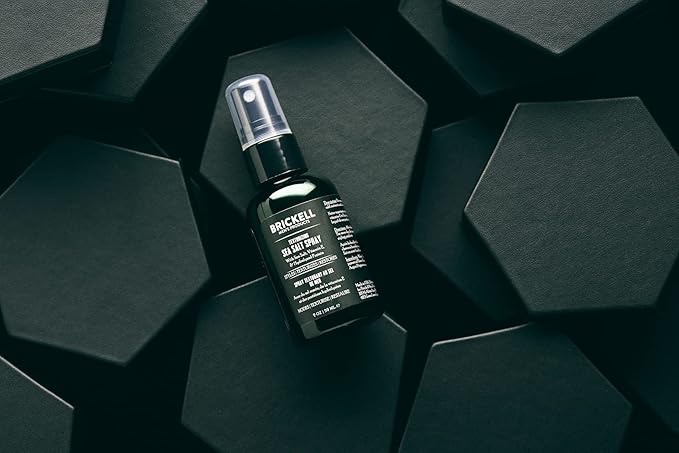 Brickell Men's Texturizing Sea Salt Spray for Men, Natural & Organic, Alcohol-Free, Lifts and Texturizes Hair for a Beach or Surfer Hair Style, 2 Ounce