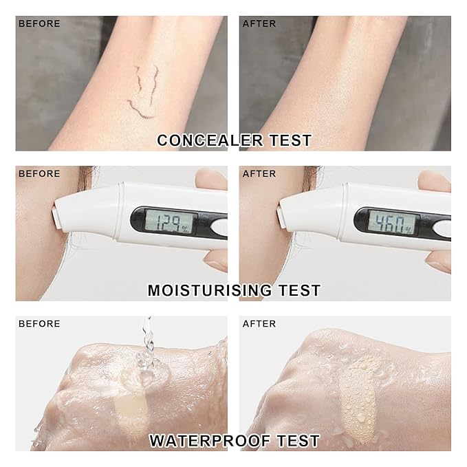 Mushroom Head Air Cushion CC Cream Foundation BB Cream Foundation Makeup Moisturizing CC Cream Liquid Foundation,Concealer Lasting Makeup Foundation Even Skin Tone Makeup Base Primer (#04 Nude)