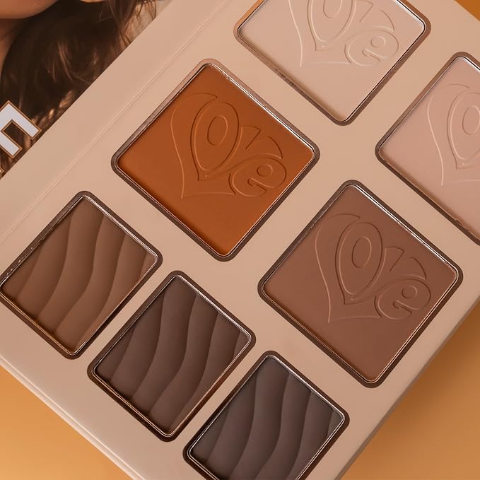 4-Layer Multi - Functional Beauty Book Kit- Style Makeup Palette Ingeniously Combines Eyeshadows, Blushes, Highlighters, Contour Powders In One,Best Choice for A Gift for Women (U137B)