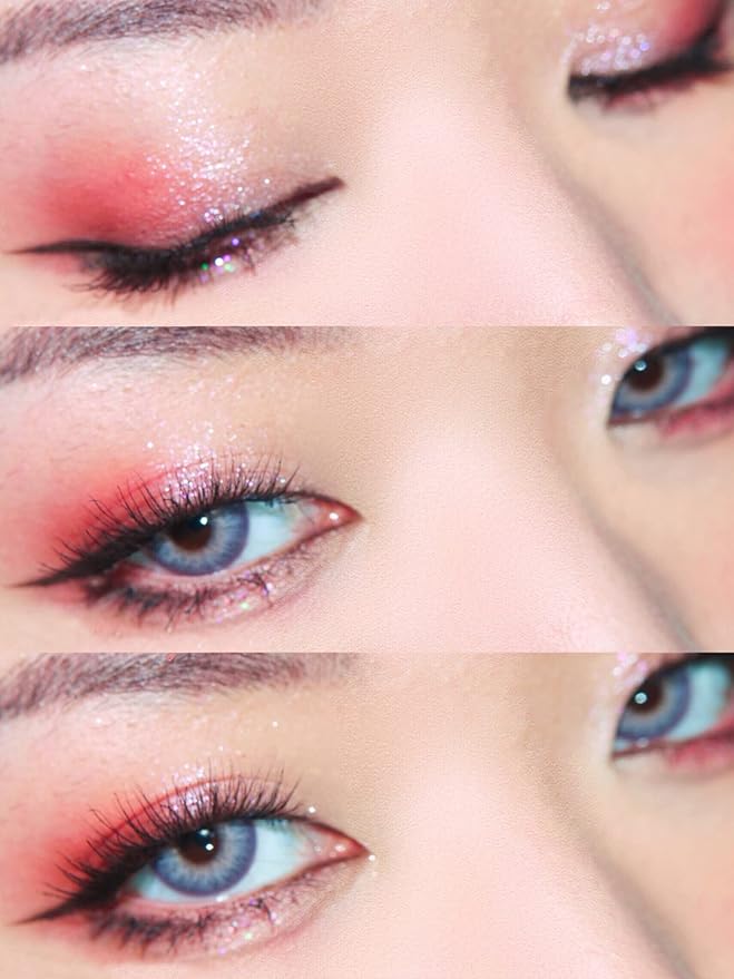 Pink Eyeshadow Palette - 9 Shades, Metallic & Shimmers, Long Lasting, Sweatproof & Waterproof