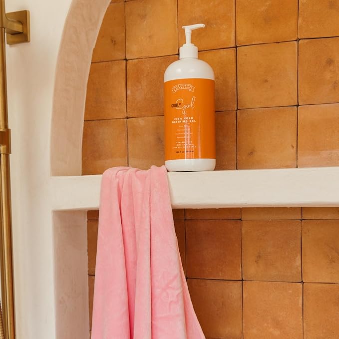 Curly Girl Firm Hold Defining Gel For Curls, Strong Hold Frizz Control Curly Hair Gel, Paraben Free, Aloe Vera, Water Soluble