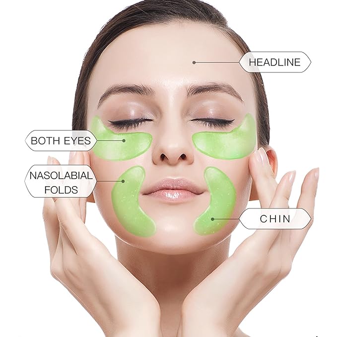 23 Pairs Collagen Under Eye Patches，Gold Under Eye Mask For Removing Dark Circles, Puffiness & Wrinkles，Eye Mask Skincare For Puffy Eyes With Hyaluronic Acid，Eye Bags Treatment For Women