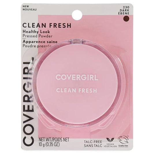 COVERGIRL Clean Fresh Pressed Powder, Dark, 0.35 Oz