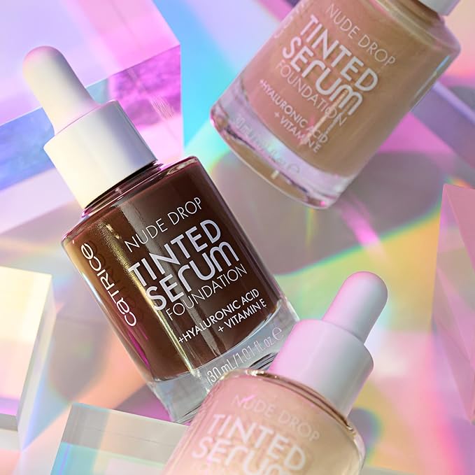 Catrice | Nude Drop Tinted Serum Foundation | Lightweight, Hydrating, Buildable Coverage | Enriched with Hyaluronic Acid & Vitamin E | Vegan & Cruelty Free (005W)