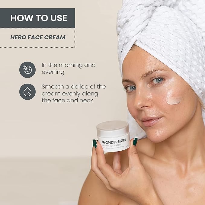 Wonderskin Purevoc Hero Face Cream, Anti Wrinkle Moisturizing Face Cream, Hydrating Face Moisturizer for Women & Men, Anti Aging Face Moisturizer, Daily Facial Moisturizer for Dry Skin