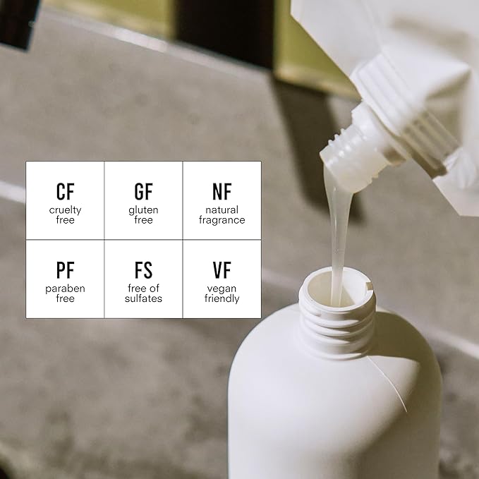 Public Goods Hand Soap | Cleansing Soap for Kitchen & Bathroom | Made with Natural Essential Oils | Paraben & Sulfate Free | Vegan Friendly | 34 Fl Oz Refill