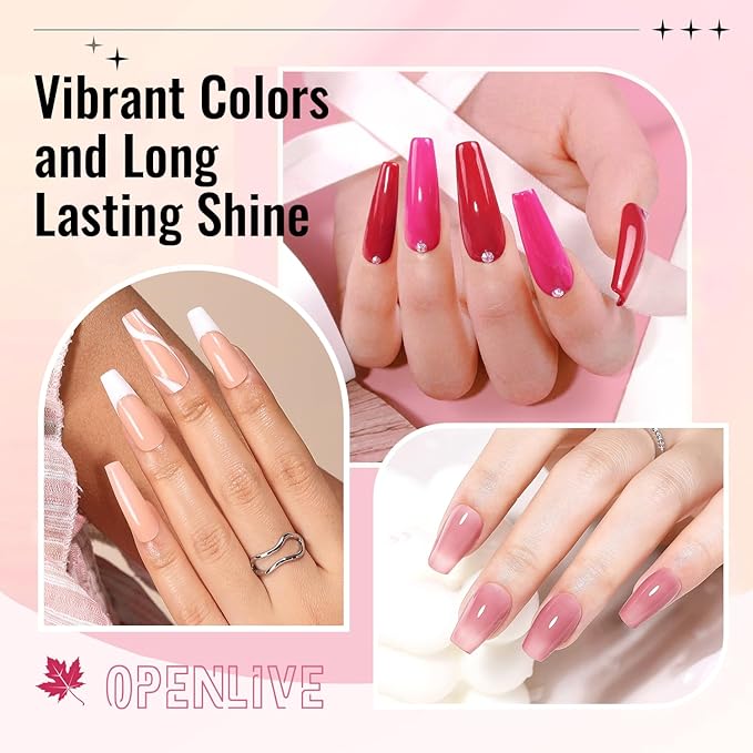 12 PCS Nail Polish Set With 10 Colour Combo, 2 PCS Base And Top Coat,Fast Drying Nail Polish For Home DIY And Beginners.