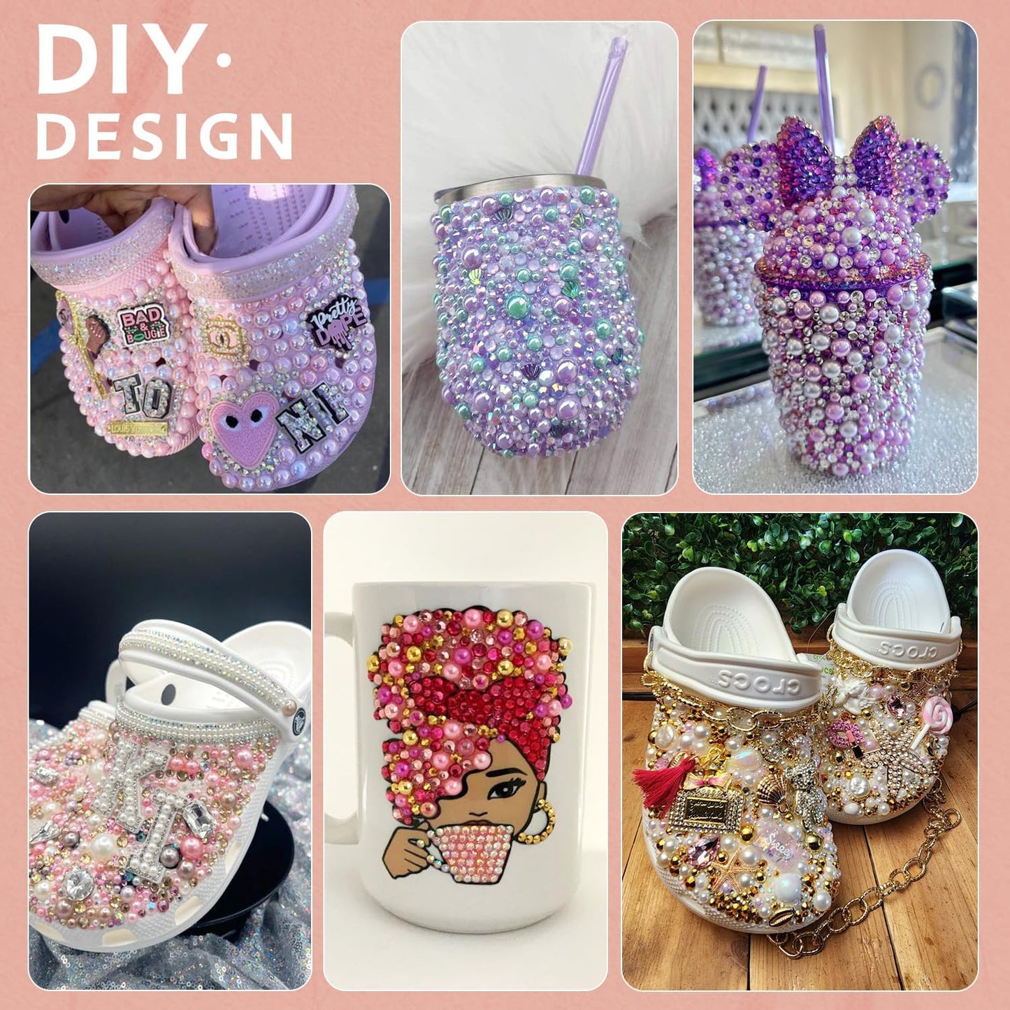 9000PCS Flatback Pearls and Rhinestones for Crafting, Green Mixed Size 3-10mm Resin Rhinestones and Half Pearls for Bedazzling, Nail Art and Decoration with Tweezer and Pickup Pencil