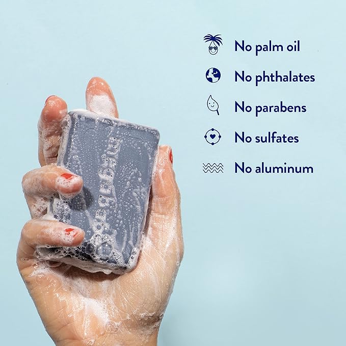 Megababe Underarm Bar Soap - Space Bar | With Detoxifying Charcoal for Odor Control | 4.5 oz